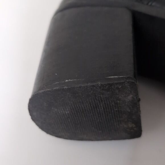 Topshop black genuine leather Chunky  platform boots 7 - Picture 5 of 7